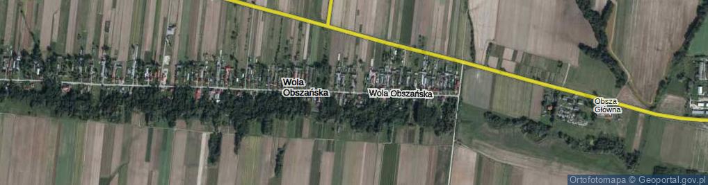 Zdjęcie satelitarne Wola Obszańska ul.